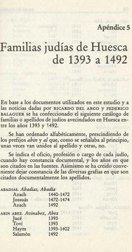 Documento familias judías Huesca 1393